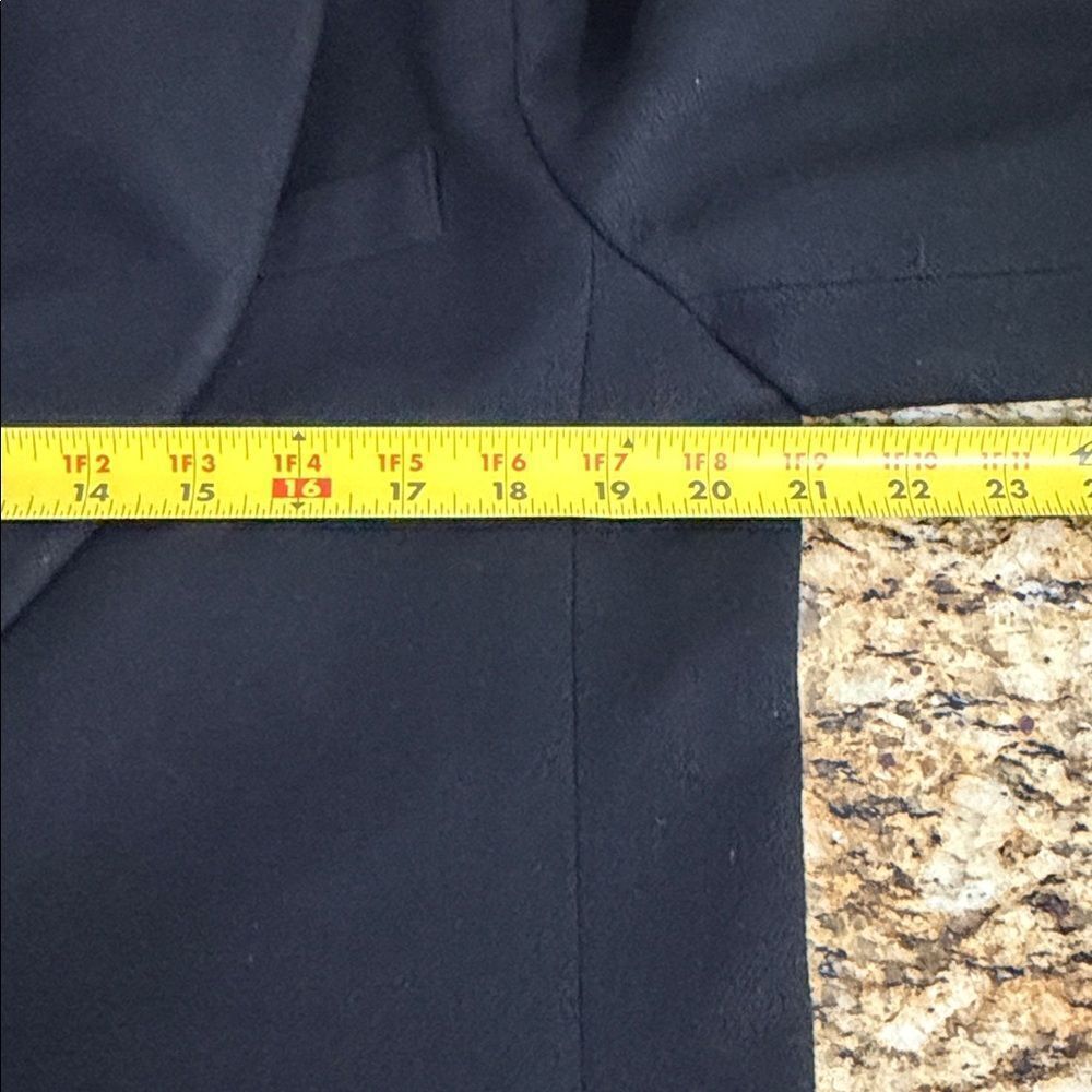Greg Adams Black Wool Blazer Jacket Women’s Size 13/14 Classic Tailored - Picture 8 of 13
